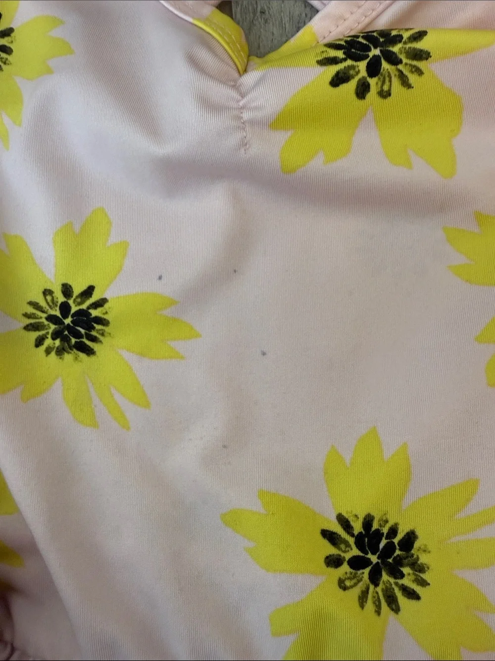 Dot Dot Smile Pink Dress with Yellow Sunflowers